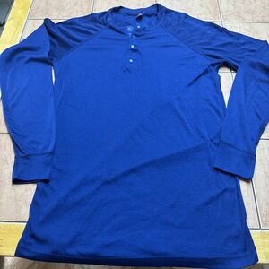 Patagonia Capilene Shirt Mens Medium Long‎ Snap Henley Base Layer USA Vintage